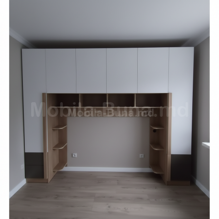 Dulap pentru dormitor modern A-91, design contemporan, compartimentare practică și finisaje de calitate